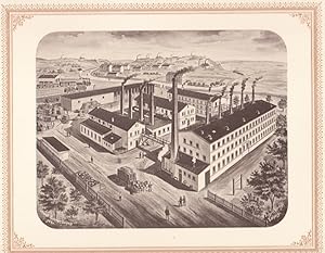 ZWICKAU: Zwickauer Porzellanfabrik Unger & Schall aus der Sammlung von Ansichten der Betriebe der...