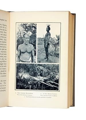 Bild des Verkufers fr Among Papuan Headhunters. An account of the manners & customs of the old Fly River headhunters, with a description of the secrets of the initiation ceremonies divulged by those who have passed through all the different orders of the craft, by one who has spent many years in their midst zum Verkauf von Hordern House Rare Books