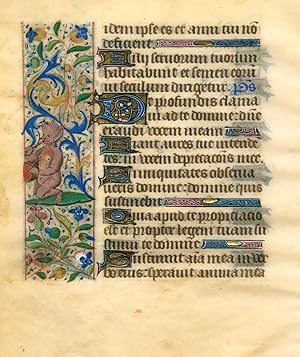 Illuminated leaf from a Book of Hours