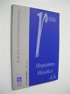 Seller image for REVISTA DE HISPANISMO FILOSFICO NMERO 6 for sale by LIBRERIA TORMOS