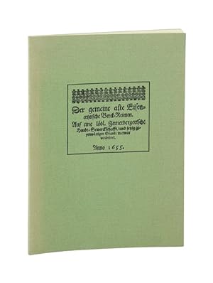 Imagen del vendedor de Der gemeine alte Eisenertztische Berck-Reimen. (= Leobener Grne Hefte; Heft 46). a la venta por Versandantiquariat Wolfgang Friebes