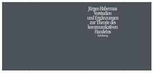 Bild des Verkufers fr Vorstudien und Ergnzungen zur Theorie des kommunikativen Handelns zum Verkauf von Rheinberg-Buch Andreas Meier eK