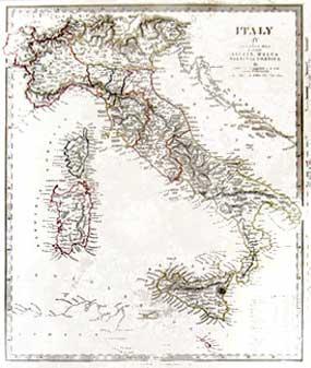 Italy Map.