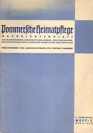 Pommersche Heimatpflege. Nachrichtenblatt.