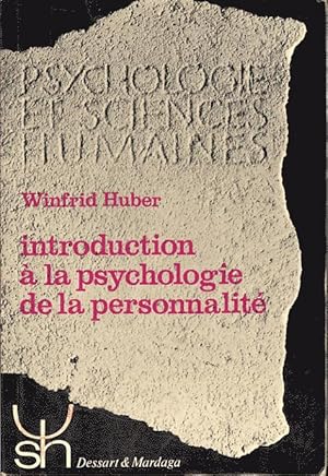 Seller image for Introduction  la psychologie de la personnalit for sale by L'ivre d'Histoires