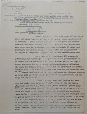 Typed Letter Signed in German