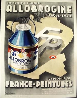 (Affiche) Allobrogine, laque-émail.