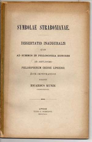 Symbolae Strabonianae. Dissertation.