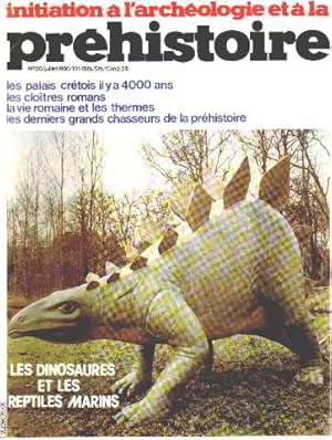 Initiation a l'archeologie et a la prehistoire n° 20 / les dinosaures et les reptiles marins