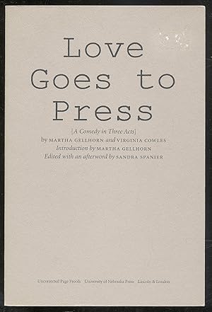 Bild des Verkufers fr Love Goes to Press [A Comedy in Three Acts] zum Verkauf von Between the Covers-Rare Books, Inc. ABAA