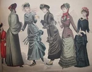 Seller image for Album of Twenty-Nine Folding Color Fashion Plates from Les Modes Parisiennes Peterson's Magazine for sale by White Fox Rare Books, ABAA/ILAB