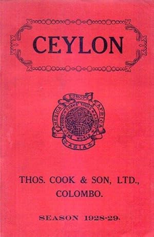 CEYLON. Information for visitors to the island. Season 1928 - 29