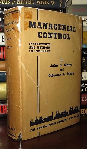 Image du vendeur pour MANAGERIAL CONTROL Instruments and Methods in Industry mis en vente par Rare Book Cellar