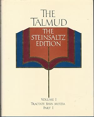 Seller image for The Talmud, The Steinsaltz Edition, Volume 1: Tractate Bava Metzia, Part 1 for sale by Dorley House Books, Inc.