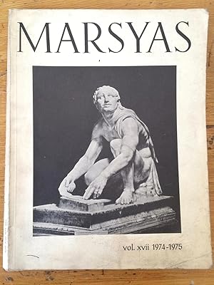 Seller image for MARSYAS : Studies In The History Of Art, Vol XVII, 1974-1975 for sale by Arthur Probsthain