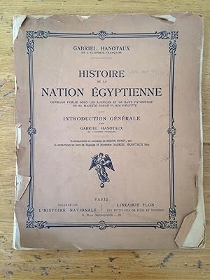Seller image for Histoire de la nation Égyptienne: Introduction générale for sale by Arthur Probsthain