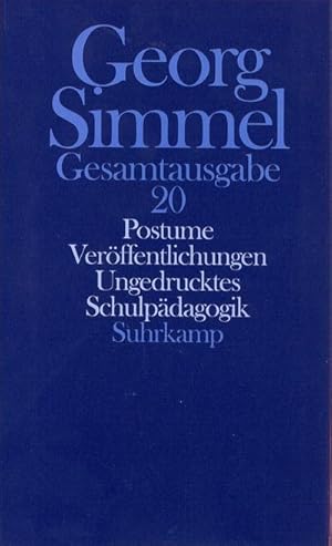 Seller image for Gesamtausgabe Postume Verffentlichungen. Schulpdagogik for sale by Rheinberg-Buch Andreas Meier eK