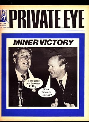 Bild des Verkufers fr Private Eye magazine. No. 266. Friday 25 February 1972. MINER VICTORY zum Verkauf von SAVERY BOOKS