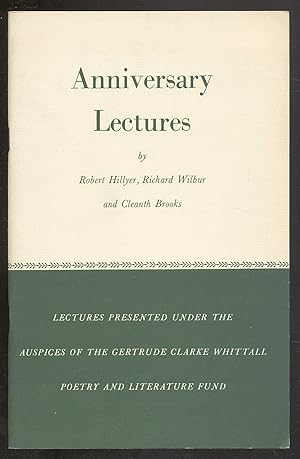 Image du vendeur pour Anniversary Lectures, 1959: Robert Burns, Edgar Allan Poe, Alfred Edward Housman mis en vente par Between the Covers-Rare Books, Inc. ABAA