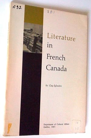 Seller image for Literature in French Canada for sale by Claudine Bouvier