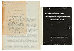 Bild des Verkufers fr Education Automation: Freeing the scholar to return to his studies. A Discourse before the Southern Illinois University Edwardsville Campus Planning Committee zum Verkauf von Between the Covers-Rare Books, Inc. ABAA
