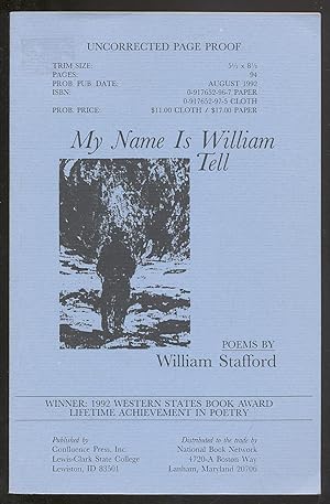 Bild des Verkufers fr My Name Is William Tell zum Verkauf von Between the Covers-Rare Books, Inc. ABAA