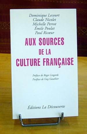 Seller image for Aux sources de la culture franaise. for sale by Latulu