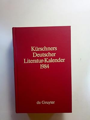 Bild des Verkufers fr Krschners Deutscher Literatur-Kalender 1984 zum Verkauf von ANTIQUARIAT Franke BRUDDENBOOKS