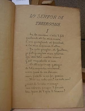 Seller image for LO SENYOR DE TARRAGONA for sale by LLIBRES del SENDERI