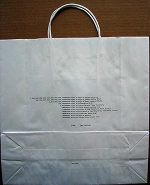 "March 31, 1966" (Ltd. shopping bag with text by Dan Graham)