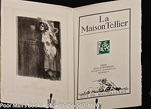 LA MAISON TELLIER [WITH SIGNED ORIGINAL ART] [G] [Lbc]: De Maupassant, Guy