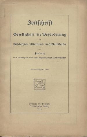 Zeitschrift der Gesellschaft für Beförderung der Geschichts-, Alterthums- und Volkskunde von Frei...