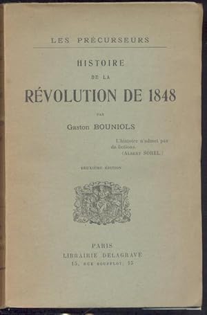 Imagen del vendedor de Histoire de la rvolution de 1848. 2. Auflage. a la venta por Antiquariat Kaner & Kaner GbR