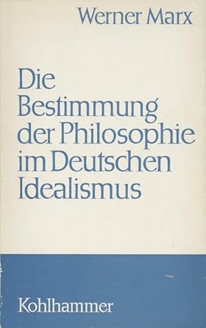 Die Bestimmung der Philosophie im Deutschen Idealismus.