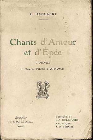 Image du vendeur pour Chants d'amour et d'pe. Pomes mis en vente par L'ivre d'Histoires