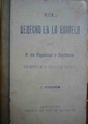 Seller image for EL DERECHO EN LA ESCUELA for sale by Librera Maestro Gozalbo