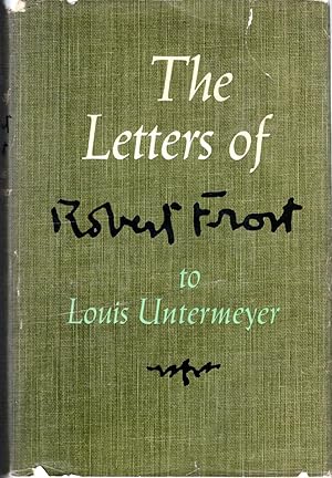 Bild des Verkufers fr The Letters of Robert Frost zum Verkauf von Dorley House Books, Inc.
