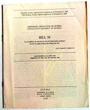 Première session, vingt-huitième Législature, 16 Elizabeth II, 1967. Assemblé législative de Québ...