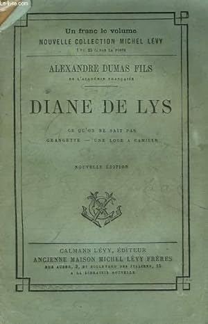 Bild des Verkufers fr DIANE DE LYS. zum Verkauf von Le-Livre