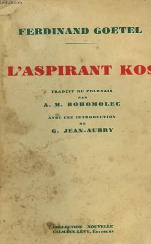 Seller image for L'ASPIRANT KOS. for sale by Le-Livre