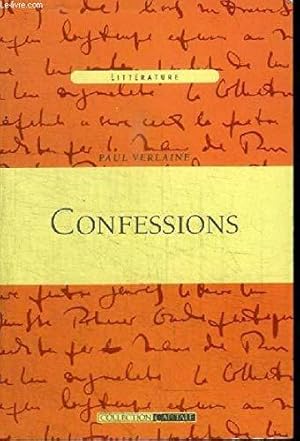 Image du vendeur pour Confessions mis en vente par JLG_livres anciens et modernes