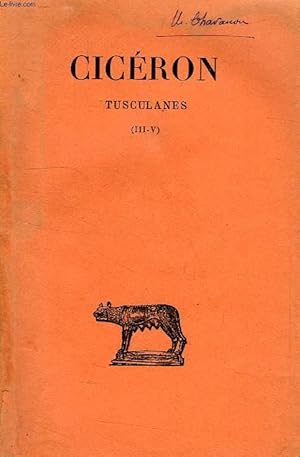 Seller image for TUSCULANES, TOME II (III-V) for sale by Le-Livre