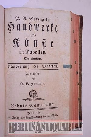 Handwerke und Knste. 9. und 10 Sammlung. In Tabellen. Mit Kupfern. Fortgesetzt von O. L. Hartwig. ...