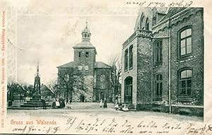 Gruß aus Walsrode. Beschrieben u. gelaufen 5.8.1901. Rückseite leicht fleckig.