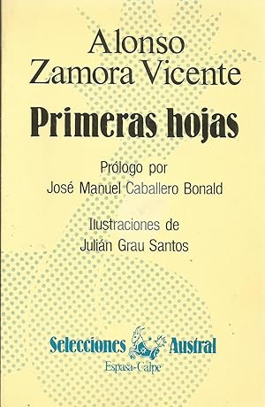 Bild des Verkufers fr Primeras hojas zum Verkauf von Libros Sargantana