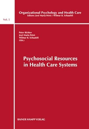 Imagen del vendedor de Psychosocial Resources in Health Care Systems a la venta por primatexxt Buchversand