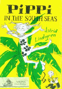 Dust-Jacket for Pippi in the South Seas.