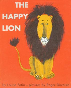 Dust-Jacket for The Happy Lion.