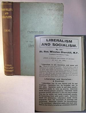 Liberalism and Socialism by Winston S. Churchill, first edition, only printing, bound in Pamphlet...