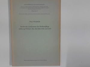 Bild des Verkufers fr Bericht des Landesamtes fr Denkmalpflege ber die Jahre 1958 und 1959. zum Verkauf von ANTIQUARIAT FRDEBUCH Inh.Michael Simon